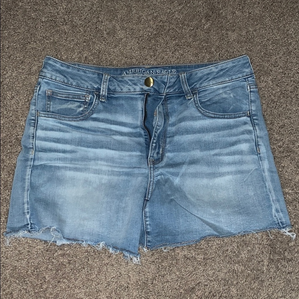 American eagle,highrise shortie, 14, super stretch